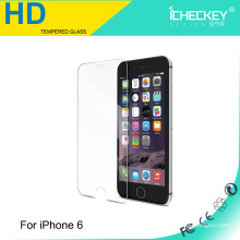 Buena calidad para el vidrio moderado de Iphone 6, marca de Icheckey para el protector de cristal moderado de la pantalla de Iphone 6